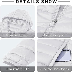 Vestes matelassées à bulles d'hiver personnalisées avec logo pour hommes, col montant, OEM, impression personnalisée, extérieur - Product Image 5