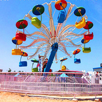 Parc d'attractions manèges équipement Fairground Attractions Thrill Double Flying Rides For Kids