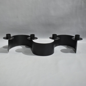 Bougeoir en métal antique de haute qualité Design unique Article décoratif pour la fête à manger de Noël! Fait à la main juste pour - Product Image 1