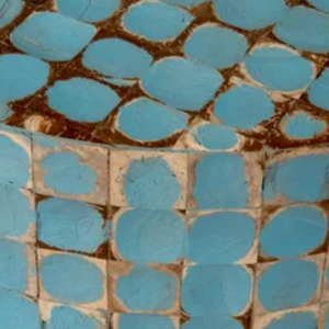 Ietnar-Mesa redonda de conchas de coco natural, mueble para el hogar hecho a mano - Product Image 4