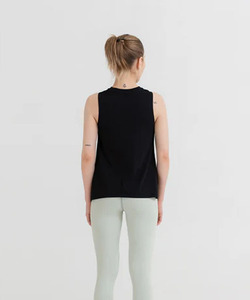 Camiseta sin mangas de Yoga sin mangas para levantamiento de pesas, ropa deportiva informal personalizada de talla grande para mujer, sensación desnuda, suelta, transpirable, ecológica - Product Image 4