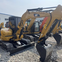 Excavatrice sur chenilles compacte Caterpillar CAT 304 d'occasion de 4 tonnes pour la construction et l'aménagement paysager