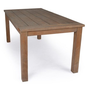 Ensemble de table à manger d'extérieur minimaliste Banc en bois de teck massif pour patio, jardin, hôtels ou villas Utilisation intérieure polyvalente - Product Image 2