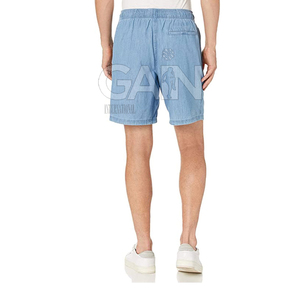 Best Price Customized Logo Top Selling Men's Mid Waist Solid Casual Breathable <b>Polyester</b> <b>Shorts</b> - Product Image 3