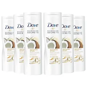 6 X Dove Restoring Ritual Body Lotion 250ml (Coconut Oil & Almond milk)