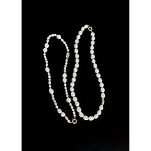 Collar de Perlas Barrocas de Agua Dulce en Oro de 14K Lucy, Chapado en Rodio, con Diamantes Geométricos de Circonio, Oro Rosa, Cadenas Modernas de Estilo Cristiano - Product Image 6