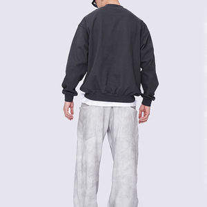 Sudadera con Logotipo Personalizado para Hombre, Talla Grande, Gruesa, Personalizable, Sudadera de Algodón Sólido de Gran Tamaño - Product Image 3