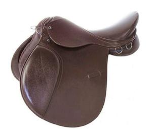 Mayorista Fabricante Alta Calidad Caballo Inglés Tambor Cuero Teñido Doma Origen Marrón Caballo Sillín - Product Image 3