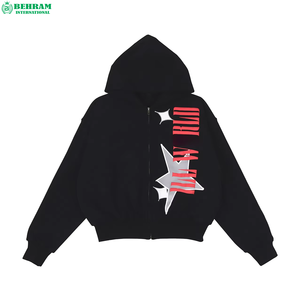 Sudaderas con Capucha Personalizadas de Estilo Urbano, Unisex, Corte Regular, con Cierre, Logotipos Impresos en DTF, Manga Larga, Casuales, Transpirables, de Secado Rápido, 100% Algodón - Product Image 3