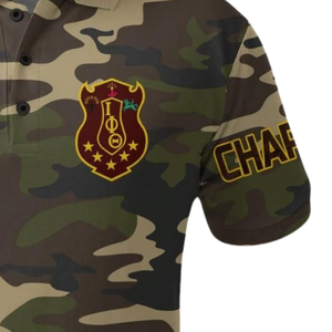 Iota Phi Theta 1963 Polo classique pour hommes, haut à manches courtes en coton premium brodé de la fraternité grecque - Product Image 4