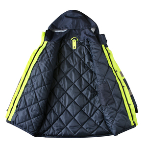 Chaqueta de Invierno Impermeable de Alta Visibilidad Reflectante Profesional para Hombre, Protección y Seguridad, Mangas Largas, para Exteriores - Product Image 4