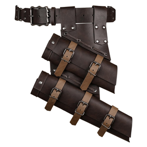 Porte-épée en cuir de qualité supérieure pour cosplay et costume Gaine de ceinture réglable pour samouraï médiéval et épées fantastiques - Product Image 1