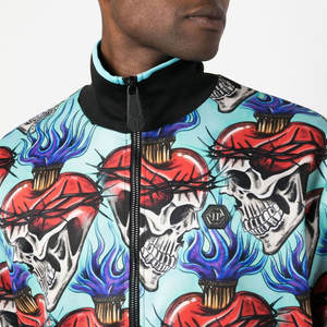 ชุดวอร์มสำหรับผู้ชายคอปกตั้ง2024โลโก้ออกแบบได้ตามต้องการ - Product Image 6