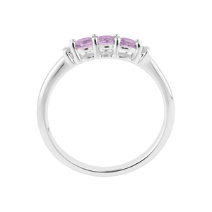 Shah Gems Women's Natural Amethyst Ring 925 Sterling Silver Gemstone Jewelry Cut <b>Stone</b> Rhodium Plated for Everyday Wear - Product Image 3