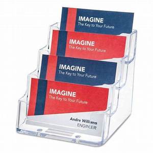 Wholesale Modern Multi-Layer Clear Acrylic Business Card <b>Holder</b> Customized Desktop Display Stand for Office Reception - Product Image 1