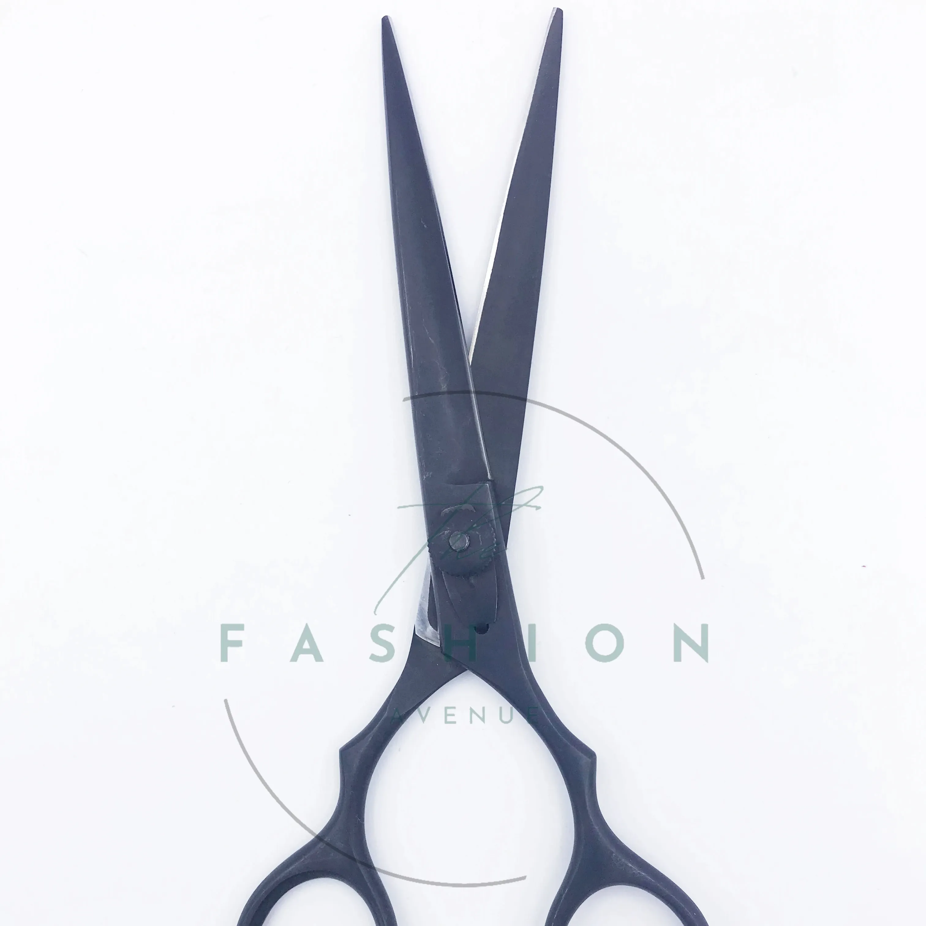 German Stainless Steel Premium Quality Professional Barber Scissor Matte Black Color For Hair Care & Styling Under Custom Logo
