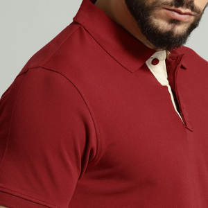 Polo de algodón personalizado logotipo personalizado tela suave transpirable manga corta ajuste para los hombres con estilo todos los días Look - Product Image 4