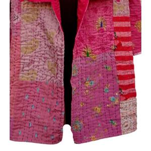 <b>Jacket</b> Long Khambadiya Handmade New Collar Design with Solid Pattern Style for Autumn and Winter Season - Product Image 4