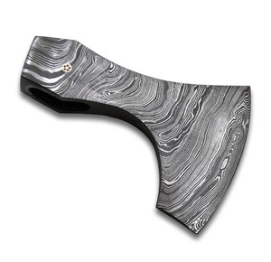 Cabeza de Hacha de Acero de Damasco Personalizable de Estilo Nórdico, Hacha de Bricolaje con Pelo, Hacha Forjada a Mano de Grado Industrial, Hachas OEM - Product Image 1