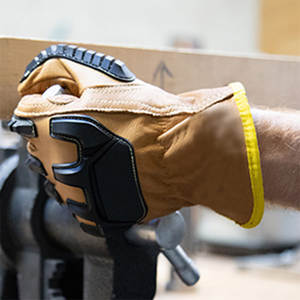 Construction extérieure robuste niveau 5 résistant aux coupures respirant Impact Tpr peau de vache cuir travail sécurité gants de travail - Product Image 5