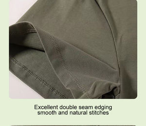 100% coton haute qualité 240G T-Shirt personnalisé pour unisexe garçons Logo brodé échantillon gratuit inclus T-shirt pour hommes livraison DDP - Product Image 6