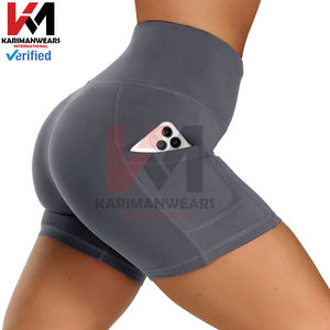 Shorts de yoga taille mi-haute pour femmes |   Shorts de sport respirants et sans coutures |   Vêtements de sport et de gym - Product Image 4