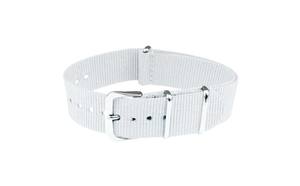 Bracelets de montre intelligente unisexes N59 blancs respirants, résistants à l'eau, en nylon souple, avec boucle en acier inoxydable de 14 à 22 mm, pour montres de sport - Product Image 3