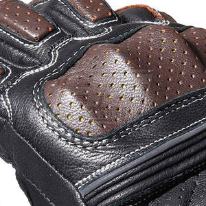 Gants de moto en tissu de maille et en cuir Concevez vos propres gants de moto pour hommes - Product Image 4