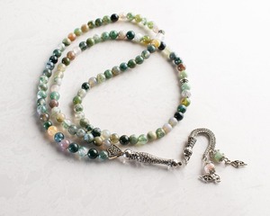 Cuentas de oración islámicas de primera calidad Tasbih de concha hechas a mano para regalos de Eid y Ramadán, símbolo de fe, elegancia y devoción - Product Image 1