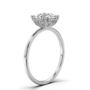 Anillo de Compromiso Personalizable de Oro Sólido de 14K, Anillo de Bodas Clásico con Diamante de Corte Princesa de 2 Quilates, Joyería Fina para Mujer, Certificado IGI, Aniversario - Product Image 4