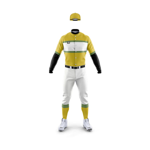 Nuevos uniformes de béisbol de mejor diseño para hombres Venta al por mayor Diseño de color personalizado Teñido liso Ligero 100% Poliéster Béisbol - Product Image 5