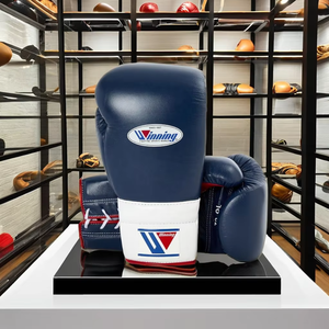 Gants de boxe gagnants en dentelle sur mesure de haute qualité impression professionnelle équipement d'arts martiaux au niveau de la compétition le plus vendu - Product Image 4
