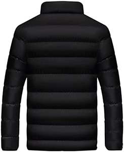 แจ็กเก็ตกันลมแบบหนาสำหรับผู้ชายเสื้อคลุมกันลมผ้าแคนวาสขนเป็ดน้ำหนักเบาและอบอุ่น - Product Image 2