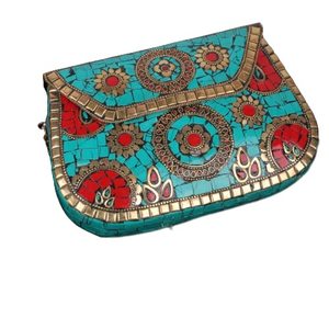 Sac à main de soirée en mosaïque de luxe fait à la main avec un éclat et une brillance élégants pour les mariées et les demoiselles d'honneur au prix de gros - Product Image 6