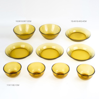 Service de table de luxe écologique en verre borosilicaté assiette et bol vaisselle pour hôtels