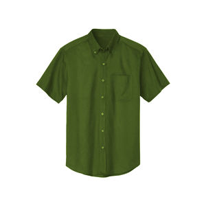 Camisa transpirable de manga corta para hombre hecha a mano con un diseño informal moderno, tela suave, costura elegante, de alta calidad y ropa adecuada - Product Image 3