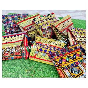 Bohemian <b>Hippie</b> Style Women's Clutch Coin Envelope <b>Bag</b> with Banjara Embroidery Party Gifts - Product Image 5
