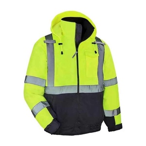 Chaqueta de construcción reflectante Hi Vis de calidad superior Chaqueta DE SEGURIDAD impermeable cálida con logotipo personalizable - Product Image 1