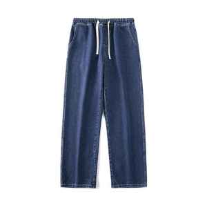 <b>Men's</b> 2025 Spring Autumn New Trend Corduroy <b>Jeans</b> Straight Leg <b>Elastic</b> Mid <b>Waist</b> Breathable Loose Casual Pants All Match - Product Image 6
