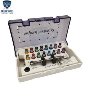 Professional Dental Implantology Screw Driver Kit Surgical Manual Prosthetic <b>Set</b> with <b>Torque</b> Wrench and 16 Drivers - Product Image 6