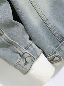 Vestes en jean pour hommes Veste en jean pour hommes de style sport personnalisé pour vêtements de plein air avec personnalisation complète - Product Image 3