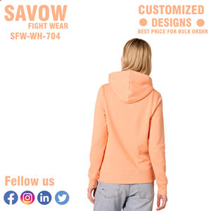 Sudaderas con Capucha para Mujer al por Mayor, Oversize, 100% Algodón, Estilo Pullover, Cortas, con Capucha, Streetwear, Chaquetas de Forro Polar, Ropa de Moda - Product Image 2