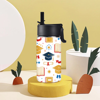 Produit Tendance 2026 – Bouteille d'eau portable en métal de 12 oz à large ouverture, personnalisable avec logo, idéale pour la remise des diplômes et la fête des enseignants