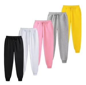 Pantalones informales para hombre, pantalones de chándal de lana para otoño e invierno, pantalones deportivos para correr para hombre, pantalones largos de entrenamiento de Color sólido a la moda - Product Image 1