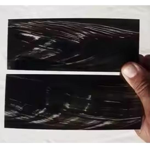 Cuerno Natural de Búfalo/Vaca con Rayas Marrones, Negras y Blancas, para Marcos Ópticos, Mangos de Cuchillo, Estilo Religioso, Placa de Cuerno en Venta - Product Image 2