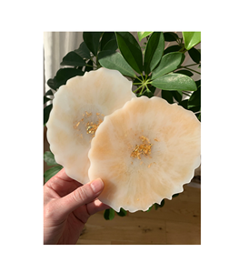 Juego de 2 posavasos de resina epoxi con posavasos únicos para bebidas, perfectos para inauguración de la casa u regalos de oficina, posavasos de resina - Product Image 3