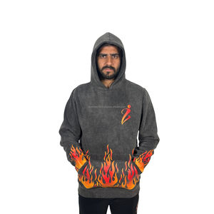 Impression personnalisée lavage à l'acide hommes sweats à capuche en gros poids lourd premium sweats à capuche bas prix thermique de base sweats à capuche - Product Image 1