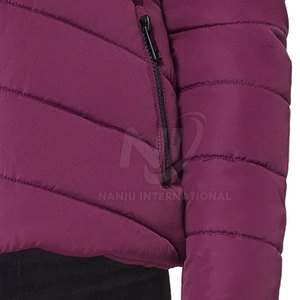 Chaqueta acolchada para mujer con diseño de logotipo personalizado Chaqueta acolchada informal impermeable duradera - Product Image 6
