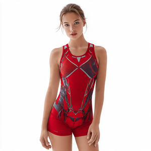 Traje de Compresión Enterizo para Mujer, Traje de Gimnasio, Traje de Yoga, Traje de Ejercicio, Traje de Baño Enterizo - Product Image 5