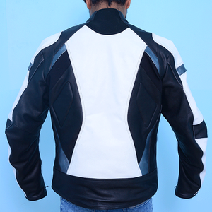 Veste de moto d'hiver unisexe personnalisée pour motards High Textile avec veste en cuir de protection Cordura - Product Image 3